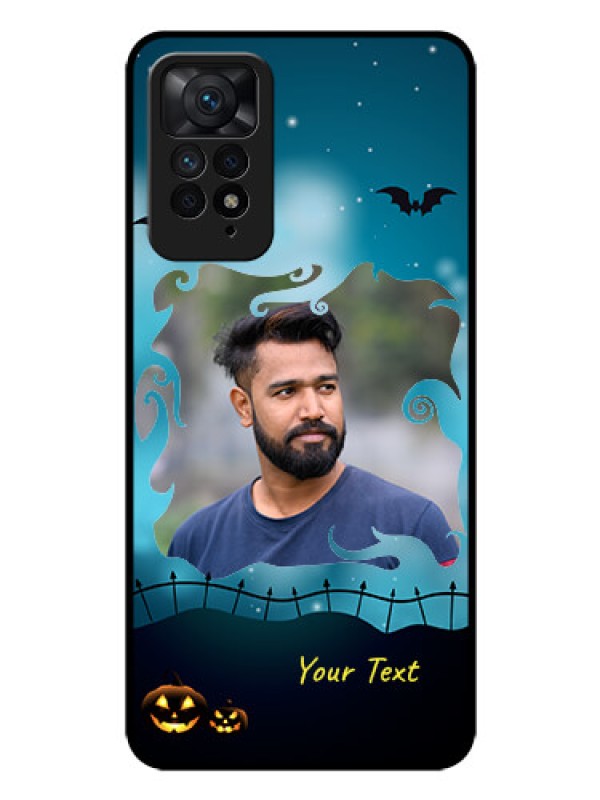 Custom Redmi Note 11 Pro 5G Custom Glass Phone Case - Halloween frame design