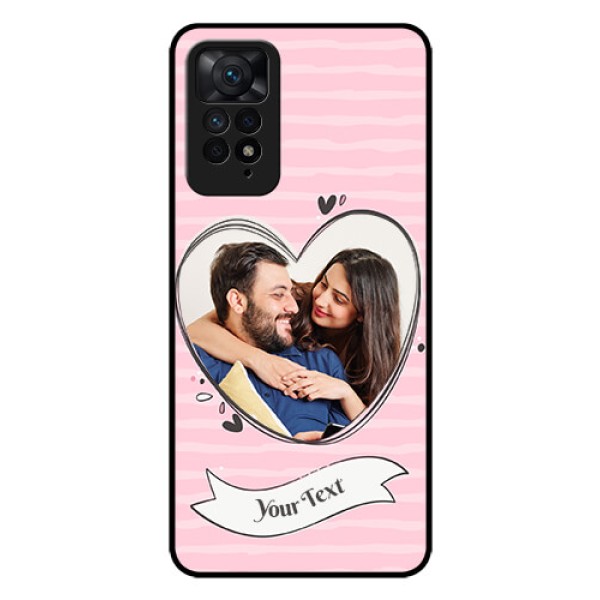Redmi Note 11 Pro 5G Custom Glass Phone Case - Vintage Heart Design