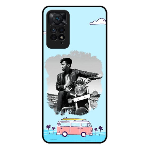 Redmi Note 11 Pro 5G Photo Printing on Glass Case - Travel & Adventure Design
