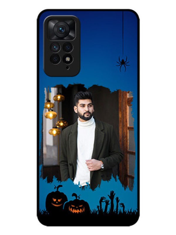 Custom Redmi Note 11 Pro 5G Photo Printing on Glass Case - with pro Halloween design