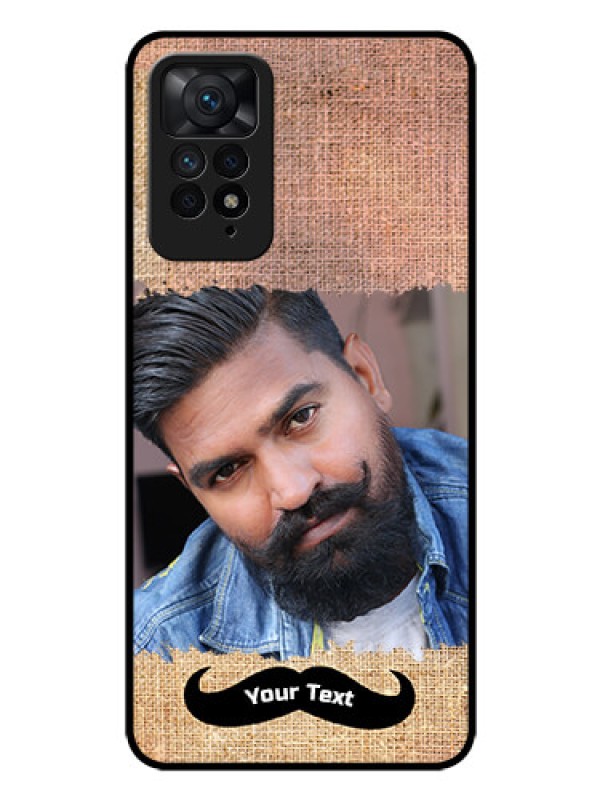 Custom Redmi Note 11 Pro 5G Personalized Glass Phone Case - with Texture Design