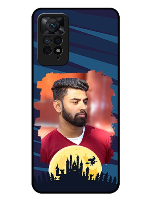 Custom Redmi Note 11 Pro 5G Photo Printing on Glass Case - Halloween Witch Design