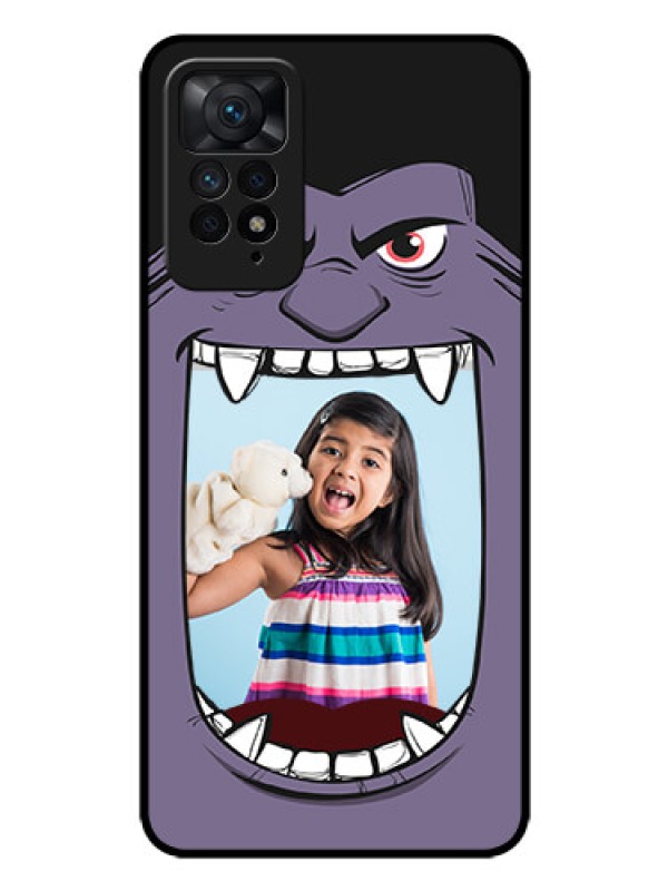 Custom Redmi Note 11 Pro 5G Custom Glass Phone Case - Angry Monster Design