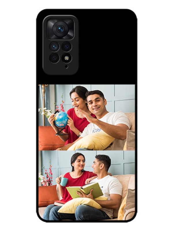 Custom Redmi Note 11 Pro 5G 2 Images on Glass Phone Cover