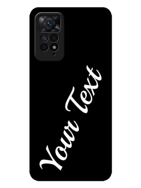 Custom Redmi Note 11 Pro 5G Custom Glass Mobile Cover with Your Name