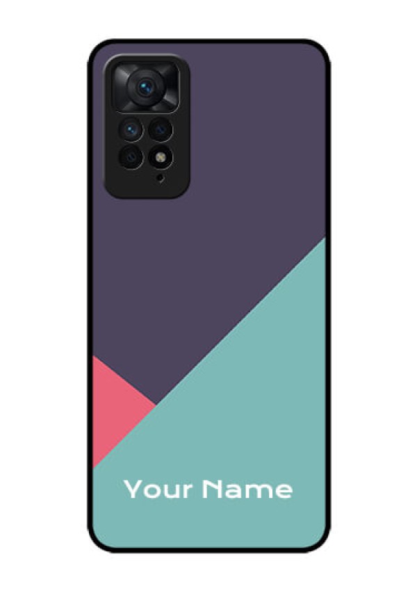 Xiaomi Redmi Note 11 Pro 5G Custom Glass Mobile Case - Tri Color abstract Design