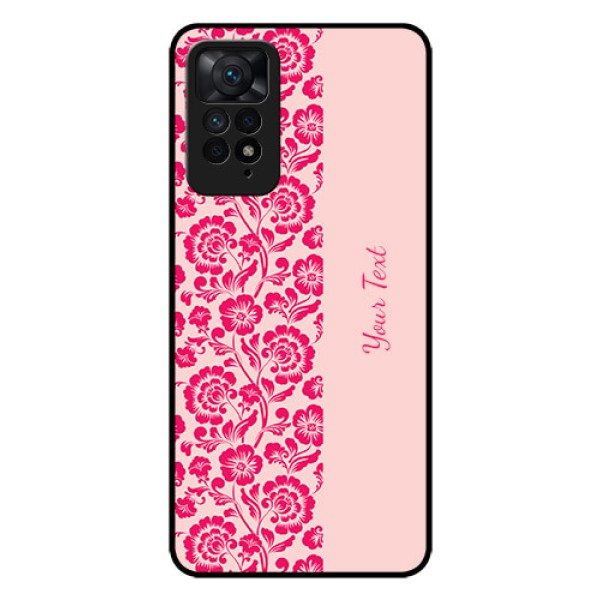 Xiaomi Redmi Note 11 Pro 5G Custom Glass Phone Case - Attractive Floral Pattern Design
