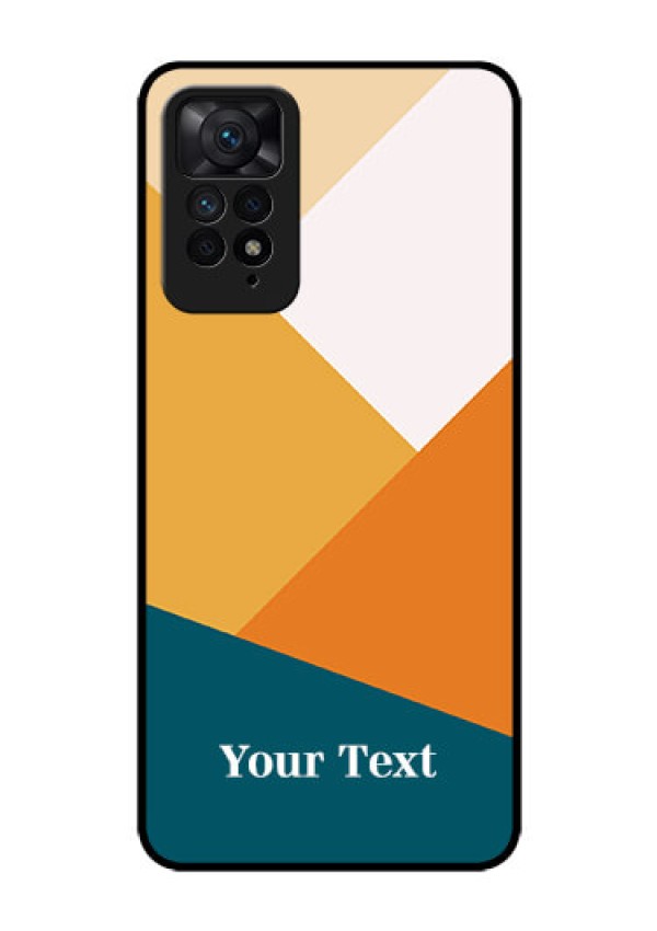 Xiaomi Redmi Note 11 Pro 5G Personalized Glass Phone Case - Stacked Multi-colour Design