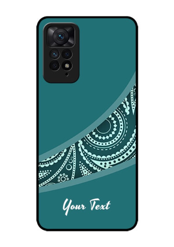 Xiaomi Redmi Note 11 Pro 5G Photo Printing on Glass Case - semi visible floral Design