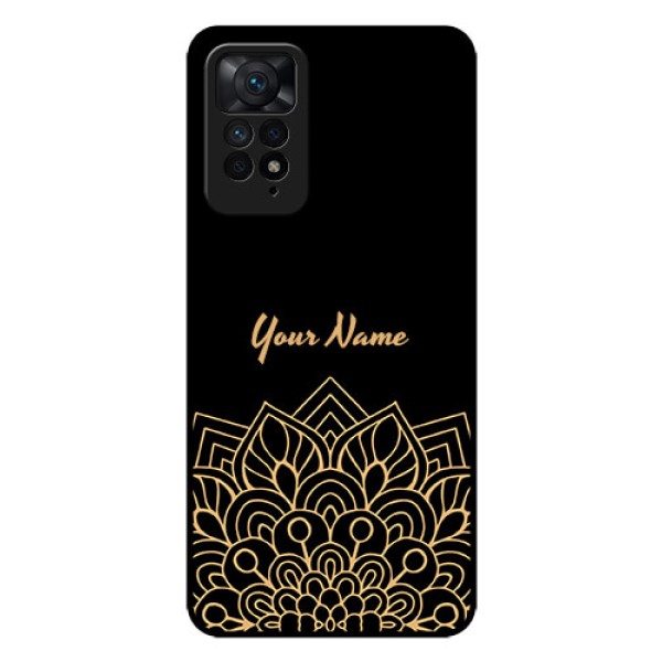 Xiaomi Redmi Note 11 Pro 5G Custom Glass Phone Case - Golden mandala Design Xiaomi Redmi Note 11 Pro 5G Custom Glass Phone Case - Golden mandala Design