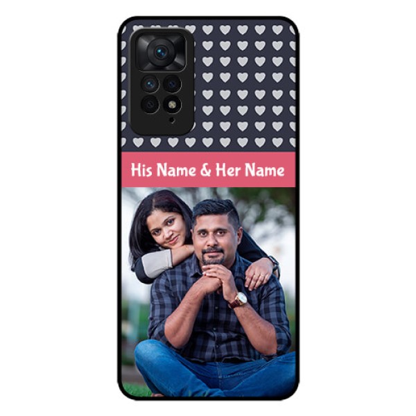 Redmi Note 11 Pro Plus 5G Custom Glass Mobile Case - Love Symbols Design Redmi Note 11 Pro Plus 5G Custom Glass Mobile Case - Love Symbols Design