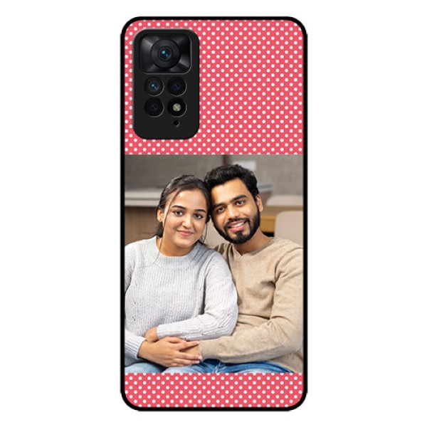 Redmi Note 11 Pro Plus 5G Custom Glass Phone Case - White Dotted Design Redmi Note 11 Pro Plus 5G Custom Glass Phone Case - White Dotted Design