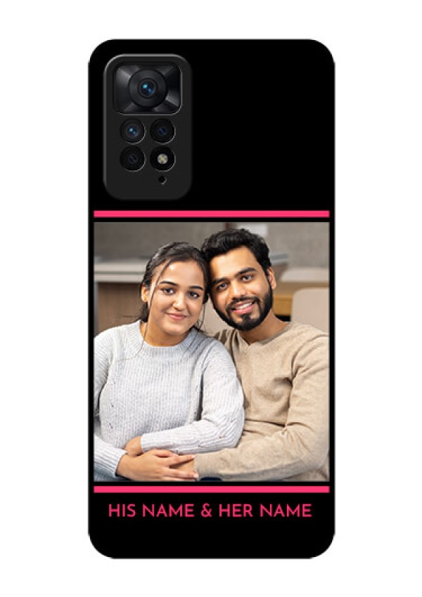 Redmi Note 11 Pro Plus 5G Custom Glass Mobile Case - with Add Text Design