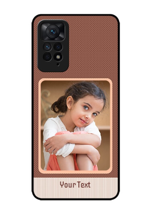 Redmi Note 11 Pro Plus 5G Custom Glass Phone Case - Simple Pic Upload Design