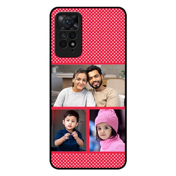 Redmi Note 11 Pro Plus 5G Personalized Glass Phone Case - Bulk Pic Upload Design