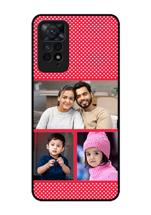 Redmi Note 11 Pro Plus 5G Personalized Glass Phone Case - Bulk Pic Upload Design