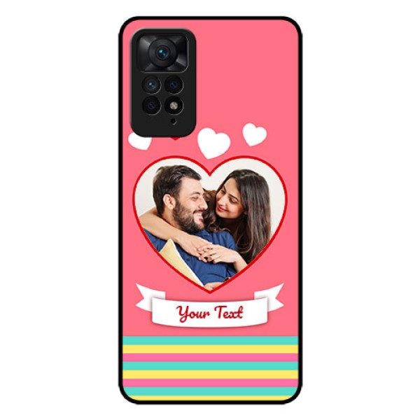 Redmi Note 11 Pro Plus 5G Photo Printing on Glass Case - Love Doodle Design Redmi Note 11 Pro Plus 5G Photo Printing on Glass Case - Love Doodle Design