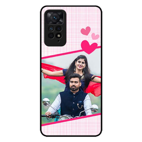 Redmi Note 11 Pro Plus 5G Custom Glass Phone Case - Love Shape Heart Design Redmi Note 11 Pro Plus 5G Custom Glass Phone Case - Love Shape Heart Design