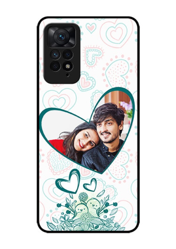 Redmi Note 11 Pro Plus 5G Photo Printing on Glass Case - Premium Couple Design