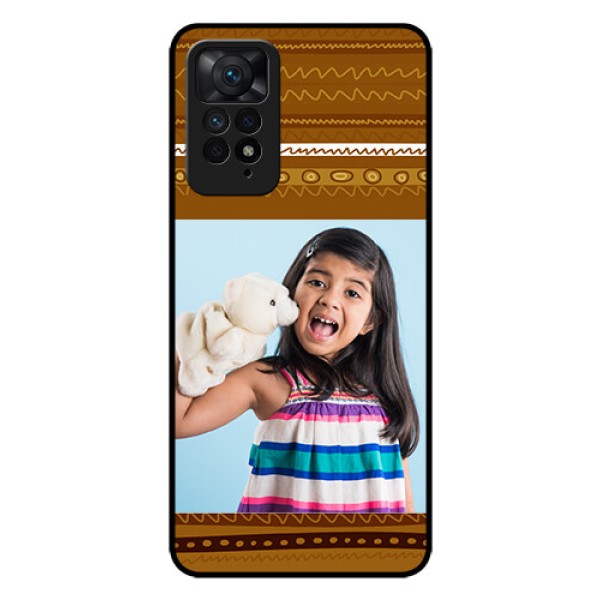 Redmi Note 11 Pro Plus 5G Custom Glass Phone Case - Friends Picture Upload Design