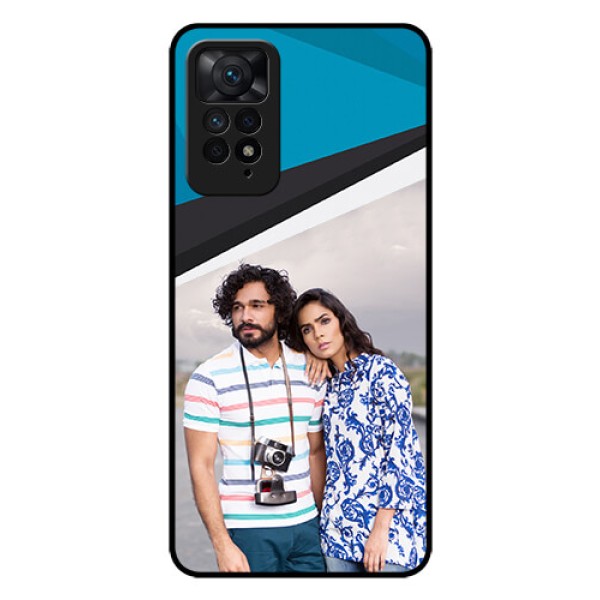 Redmi Note 11 Pro Plus 5G Photo Printing on Glass Case - Simple Pattern Photo Upload Design