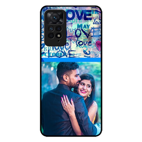 Redmi Note 11 Pro Plus 5G Custom Glass Mobile Case - Colorful Love Design