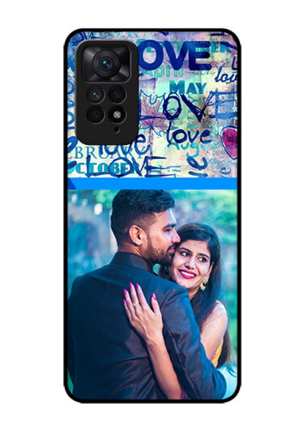 Redmi Note 11 Pro Plus 5G Custom Glass Mobile Case - Colorful Love Design