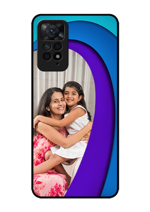 Redmi Note 11 Pro Plus 5G Photo Printing on Glass Case - Simple Pattern Design