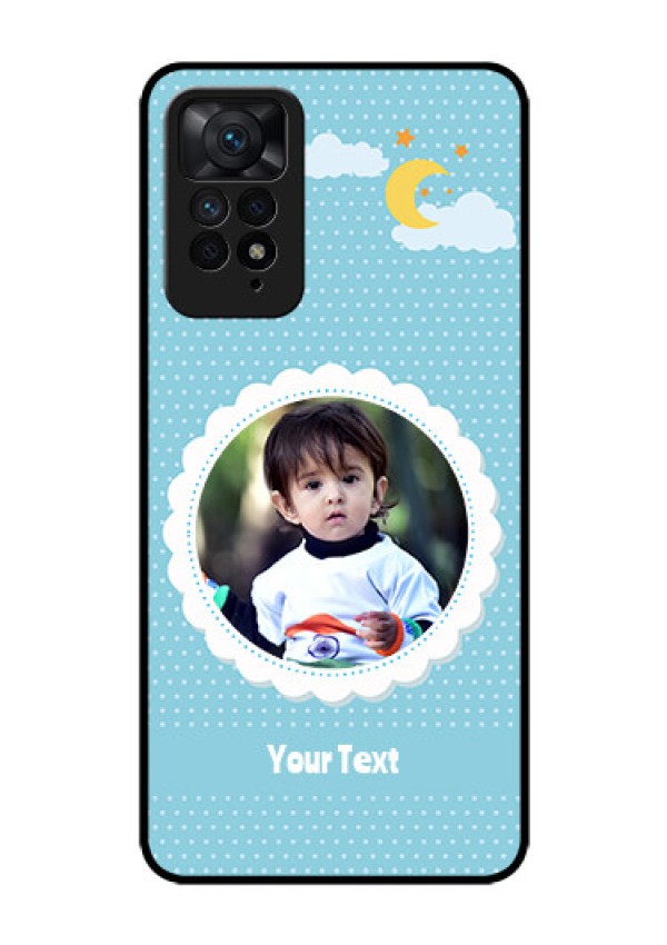 Redmi Note 11 Pro Plus 5G Personalised Glass Phone Case - Violet Pattern Design