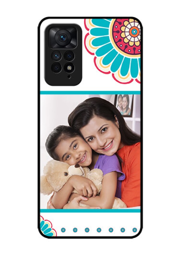 Redmi Note 11 Pro Plus 5G Custom Glass Phone Case - Flower Design
