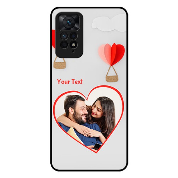 Redmi Note 11 Pro Plus 5G Custom Glass Mobile Case - Parachute Love Design