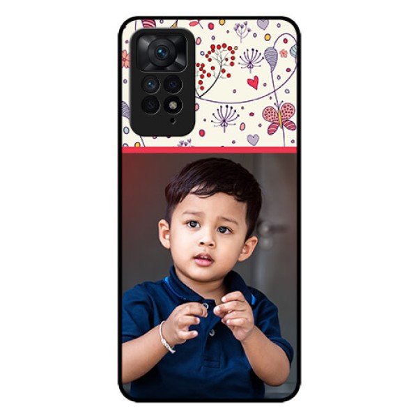 Redmi Note 11 Pro Plus 5G Custom Glass Mobile Case - Premium Floral Design