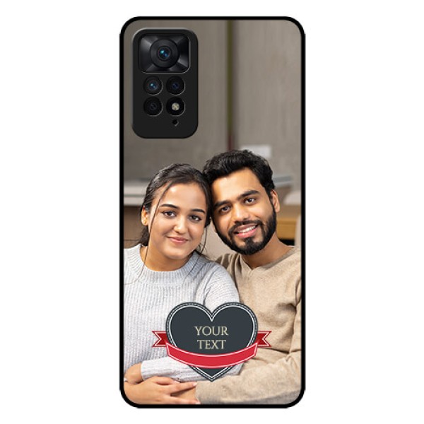 Redmi Note 11 Pro Plus 5G Custom Glass Phone Case - Just Married Couple Design Redmi Note 11 Pro Plus 5G Custom Glass Phone Case - Just Married Couple Design