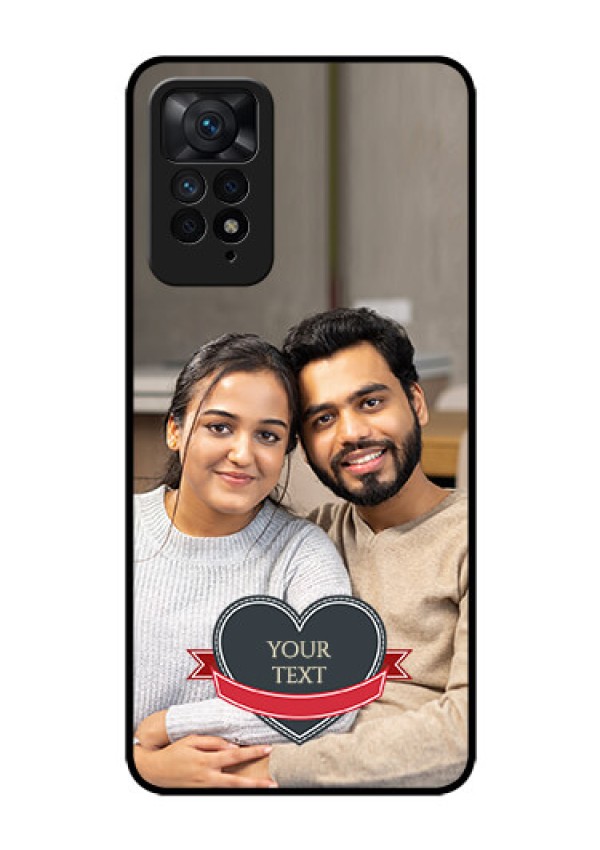 Redmi Note 11 Pro Plus 5G Custom Glass Phone Case - Just Married Couple Design