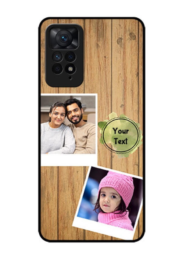 Redmi Note 11 Pro Plus 5G Custom Glass Phone Case - Wooden Texture Design
