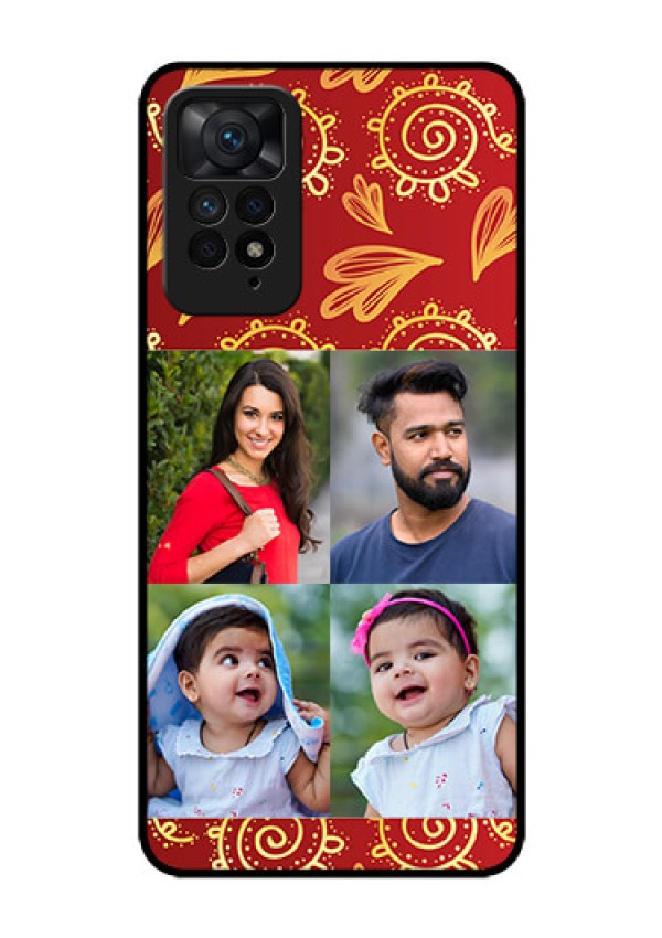 Redmi Note 11 Pro Plus 5G Photo Printing on Glass Case - 4 Image Traditional Design