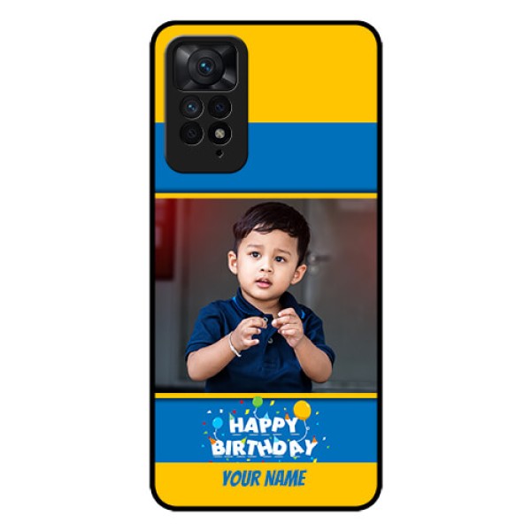 Redmi Note 11 Pro Plus 5G Custom Glass Mobile Case - Birthday Wishes Design