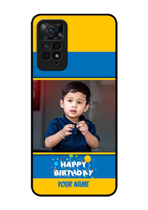 Redmi Note 11 Pro Plus 5G Custom Glass Mobile Case - Birthday Wishes Design