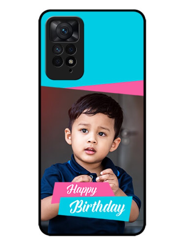 Custom Redmi Note 11 Pro Plus 5G Personalized Glass Phone Case - Image Holder with 2 Color Design