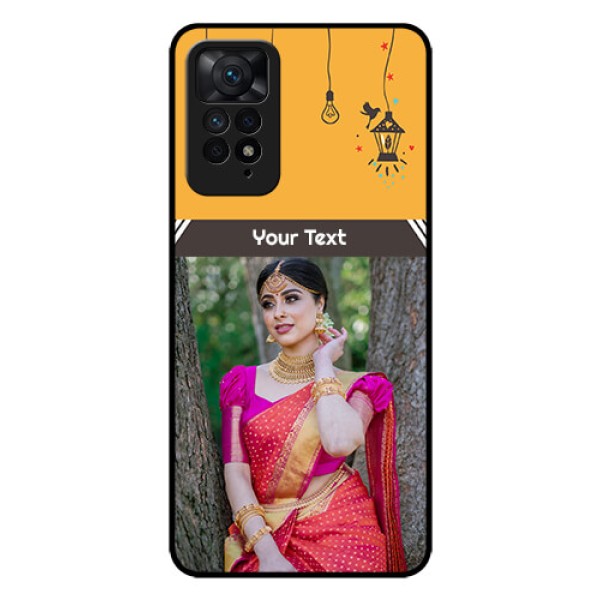 Redmi Note 11 Pro Plus 5G Custom Glass Mobile Case - with Family Picture and Icons