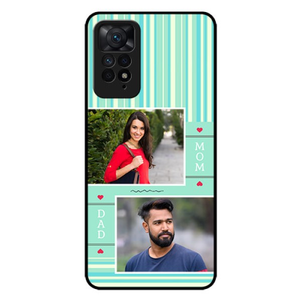 Redmi Note 11 Pro Plus 5G Custom Glass Phone Case - Mom & Dad Pic Design Redmi Note 11 Pro Plus 5G Custom Glass Phone Case - Mom & Dad Pic Design