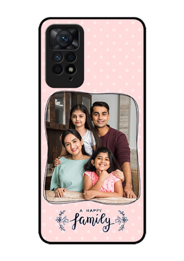 Redmi Note 11 Pro Plus 5G Custom Glass Phone Case - Family with Dots Design