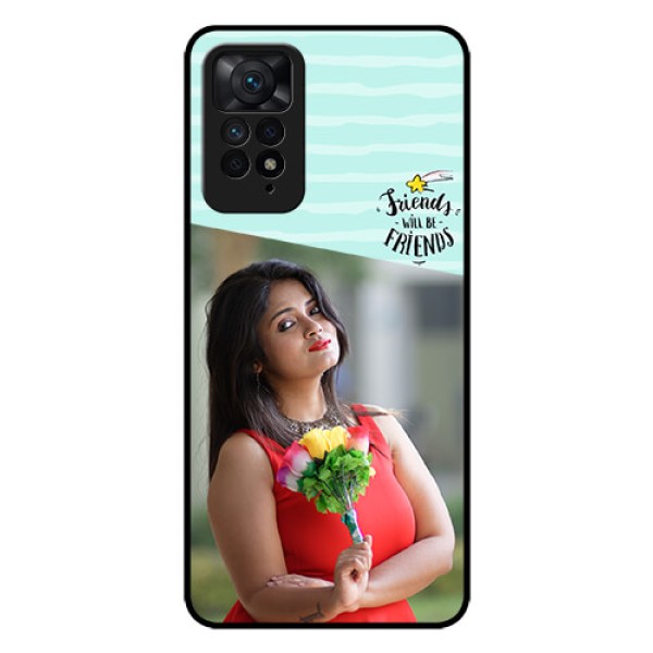 Redmi Note 11 Pro Plus 5G Custom Glass Phone Case - Friends Picture Icon Design