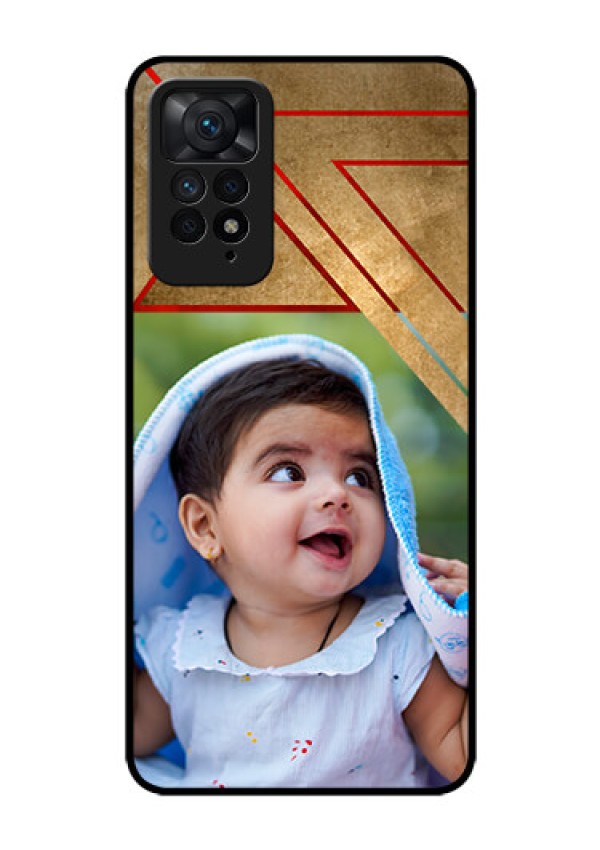 Redmi Note 11 Pro Plus 5G Personalized Glass Phone Case - Gradient Abstract Texture Design