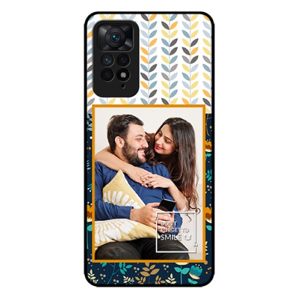 Redmi Note 11 Pro Plus 5G Custom Glass Mobile Case - Pattern Design Redmi Note 11 Pro Plus 5G Custom Glass Mobile Case - Pattern Design
