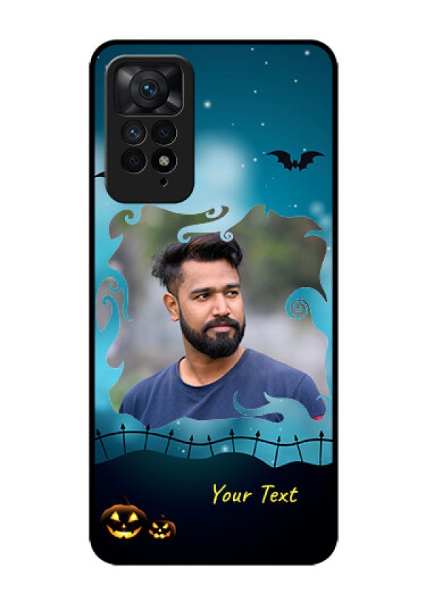 Redmi Note 11 Pro Plus 5G Custom Glass Phone Case - Halloween frame design