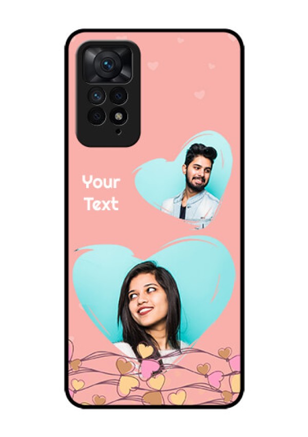 Redmi Note 11 Pro Plus 5G Custom Glass Mobile Case - Love Doodle Design
