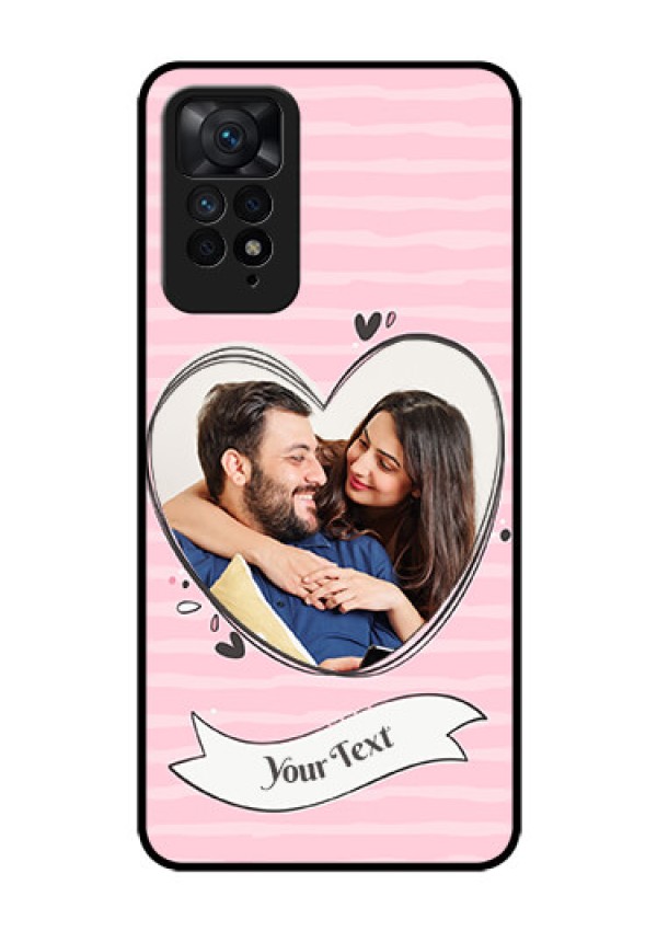Redmi Note 11 Pro Plus 5G Custom Glass Phone Case - Vintage Heart Design