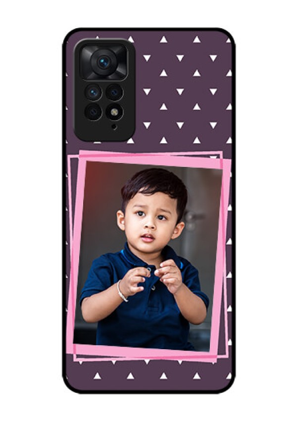 Redmi Note 11 Pro Plus 5G Custom Glass Mobile Case - Triangle Pattern Dotted Design