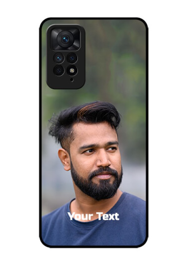 Redmi Note 11 Pro Plus 5G Glass Mobile Cover: Photo with Text
